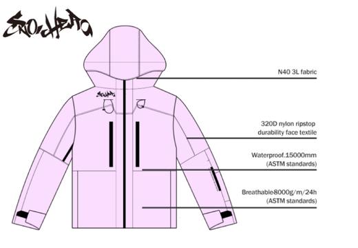 2122 SNOWHERO 6周年店庆 Baby粉 雪服 商品图0