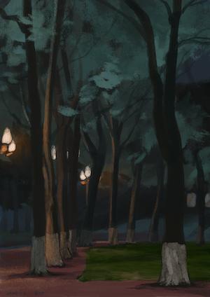 Traveling Dairy-7夜晚校园 商品图0