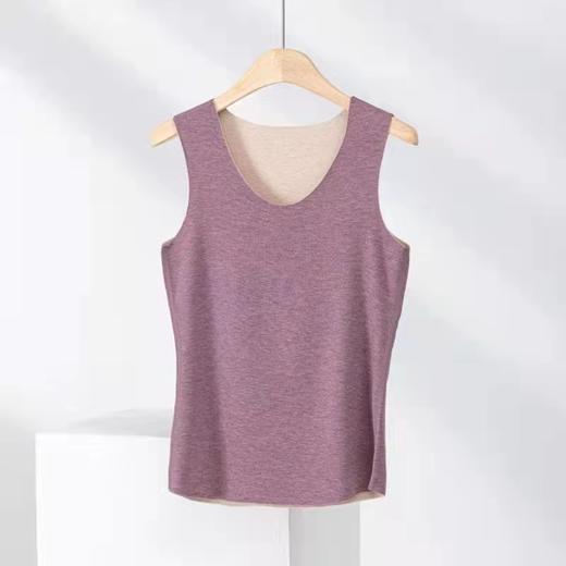 竹纤维女士羊毛蚕丝无痕保暖背心2904 商品图1