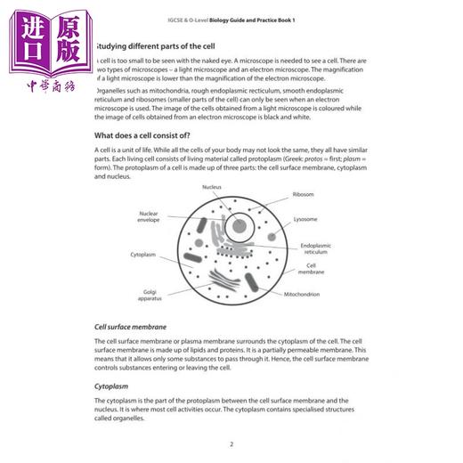 【中商原版】新加坡教辅 IGCSE/O-level 生物指导与练习书1 Biology Guide & Practice Bk 1 cpd 商品图3