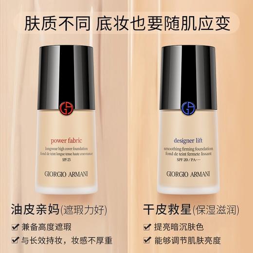 Giorgio Armani/乔治阿玛尼 权利无痕持妆粉底液02 保湿控油遮瑕持妆30g 商品图5