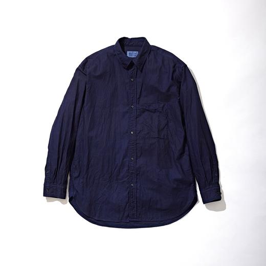 日本 KUON Regular Collar Shirt 职人制天然染色有机棉蓝染衬衫 商品图0