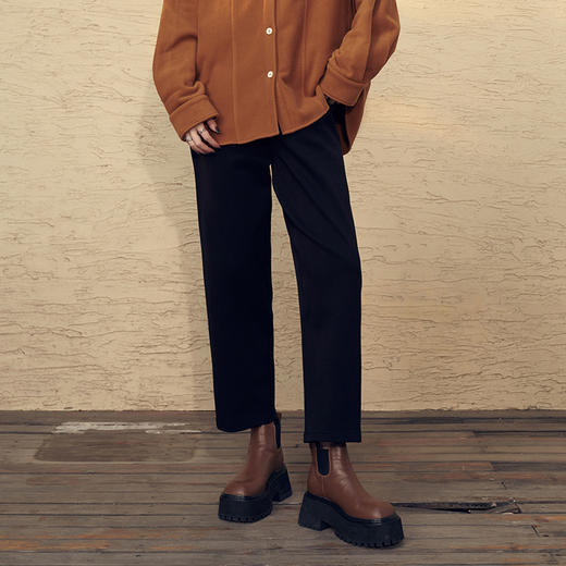 【99元/2件任选|不退换】/BP630夕又米 高腰万搭直筒西装裤休闲裤女冬季 商品图2