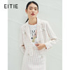EITIE爱特爱春季新款格子气质翻领修身显瘦百搭简约女短外套A2203905 商品缩略图0