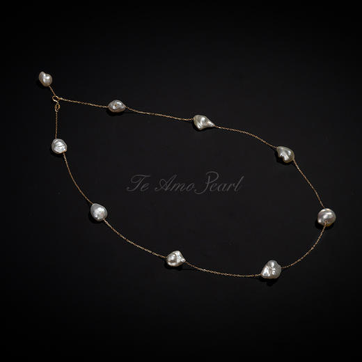 【律动】系列南洋金珠Keshi九珠链 商品图4