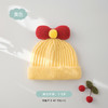 儿童毛线针织帽子韩国秋冬新款男女宝宝蝴蝶结保暖儿童帽子 商品缩略图8
