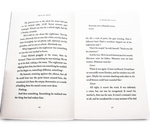 当怪物来敲门 英文原版小说 A Monster Calls 恶魔的呼唤 卡内基金奖 英文版电影原著小说书 Patrick Ness 进口原版英语书籍 商品图2