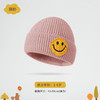 秋冬新款韩版可爱卡通笑脸针织毛线帽保暖儿童帽糖果色宝宝帽子 商品缩略图9