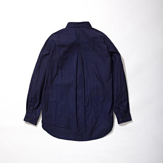 日本 KUON Regular Collar Shirt 职人制天然染色有机棉蓝染衬衫 商品图3