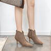 ZHR气质尖头女靴简约温柔风短靴显高瘦瘦靴 商品缩略图4