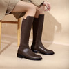 westory女鞋2021秋冬新款超火显瘦长筒靴骑士靴马丁靴女S21DQ44661 商品缩略图1