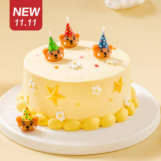 仅此一天秒杀新品【小熊生日趴】百香果布丁+新鲜芒果鲜奶蛋糕！ 商品图0