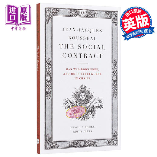 【中商原版】卢梭：社会契约论 英文原版 Penguin Great Ideas : The Social Contract Jean-Jacques Rousseau 商品图0