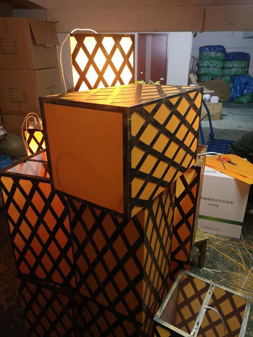 方型中式网格灯笼（运费自理） 商品图2