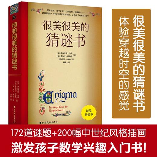 很美很美的猜谜书 升级版 172道谜题200幅中世纪风格插图故事绘本 10-15岁初中小学生益智游戏书 三四五年级小学生课外阅读数学 商品图0