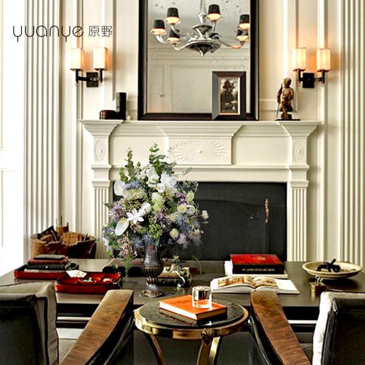 高档仿真花假花欧式美式摆设客厅餐桌花摆花酒店家居装饰花艺摆件 商品图2