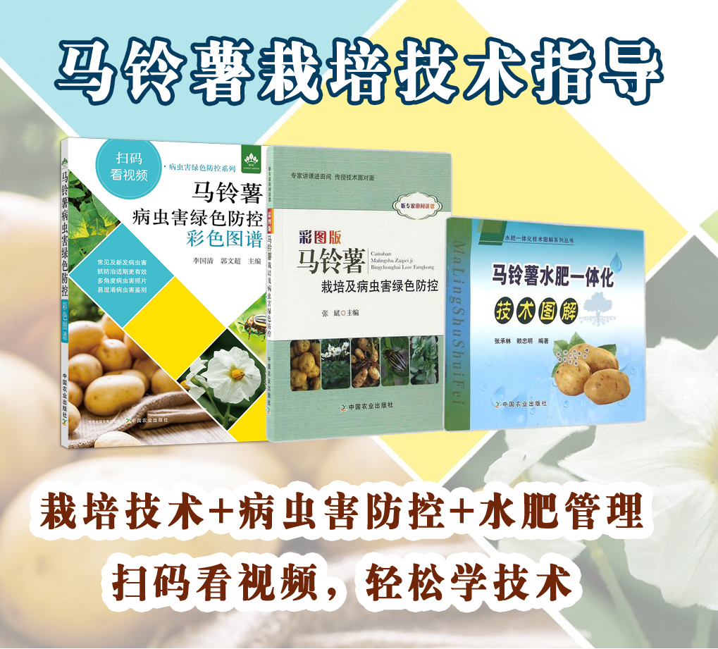 马铃薯栽培技术（3册）栽培技术+病虫害防治+水肥管理+视频技术指导