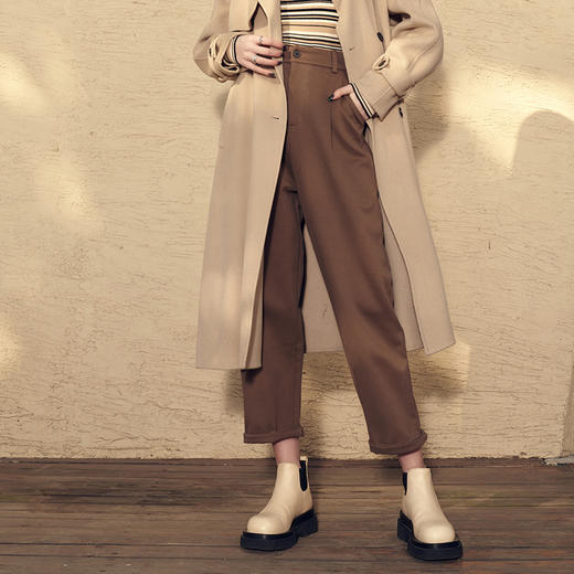 【99元/2件任选|不退换】/BP630夕又米 高腰万搭直筒西装裤休闲裤女冬季 商品图0