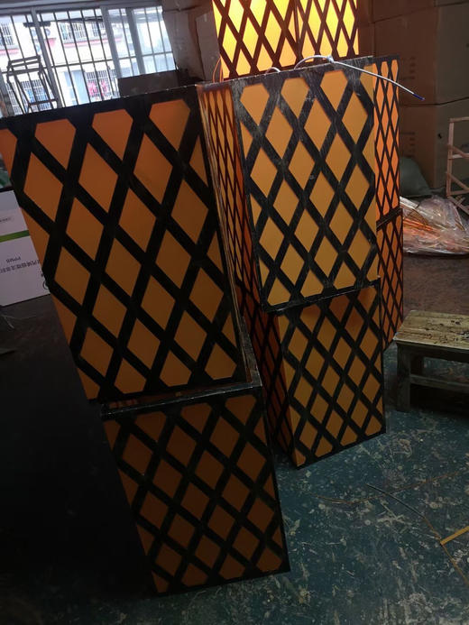 方型中式网格灯笼（运费自理） 商品图3