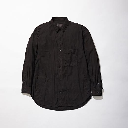 日本 KUON Regular Collar Shirt 职人制天然染色 有机棉泥染衬衫 商品图2