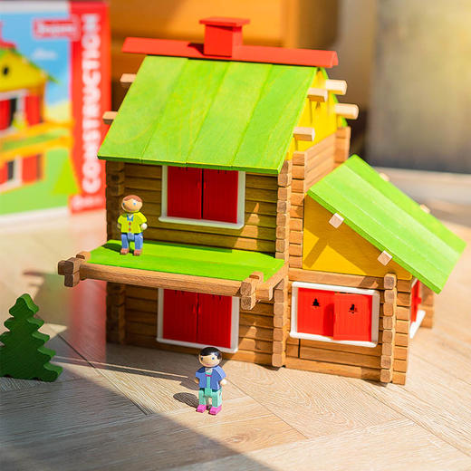 法国jeujura积木小屋拼搭 商品图0