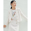 EITIE爱特爱春季新款格子气质翻领修身显瘦百搭简约女短外套A2203905 商品缩略图2