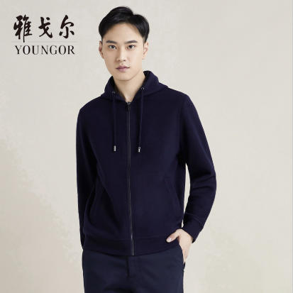 雅戈尔男士毛衫外套YWHR625091FDA 商品图0