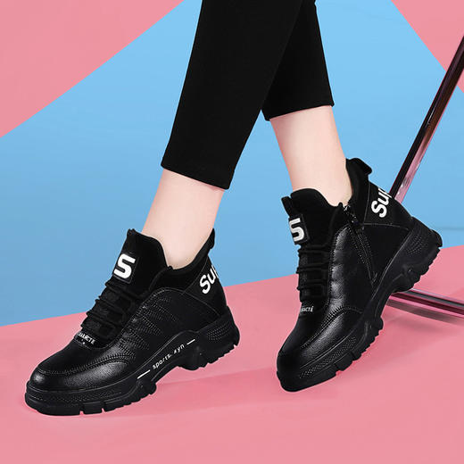 ZBMY-X9882L5MB新款时尚气质休闲百搭加绒保暖厚底运动鞋 商品图3