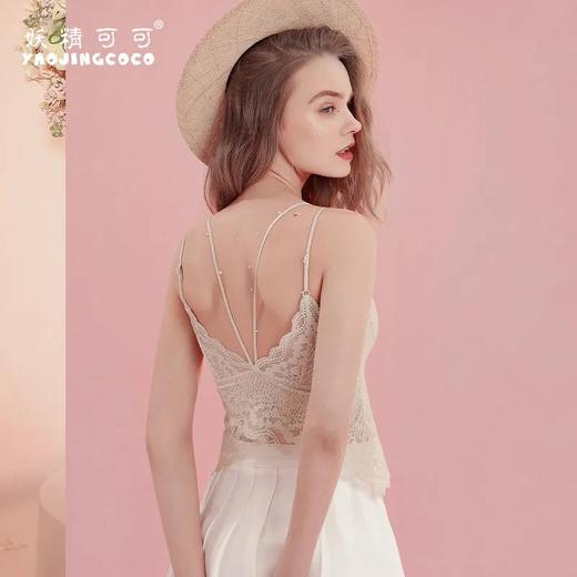 2021妖精可可心蝶蕾丝美背聚拢收副乳燕尾式吊带Butterfly心碟内衣 商品图3