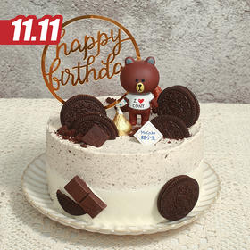 仅此一天秒杀【绅士熊】奥利奥鲜奶蛋糕（2021）（福州）