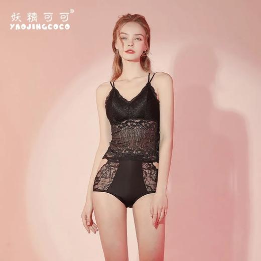 2021妖精可可心蝶蕾丝美背聚拢收副乳燕尾式吊带Butterfly心碟内衣 商品图0