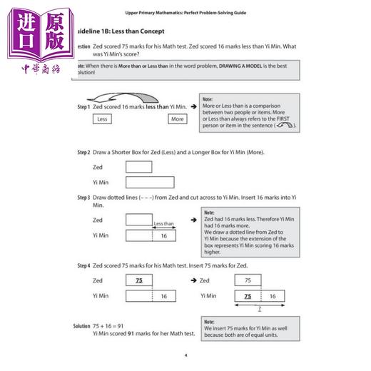 【中商原版】新加坡教辅 Upper Pri Math: Perfect Problem Solving Guide 小学高年级数学：完美的解题指南 7-12岁 数学例题分步示例 cpd 商品图5