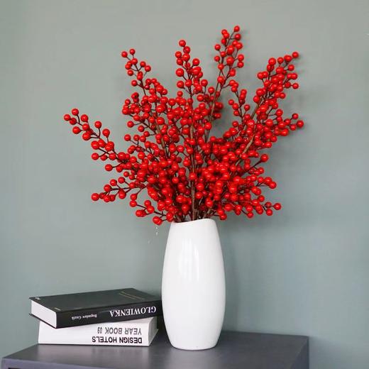 仿真年霄花桶材料蝴蝶兰秀球尤加利叶银杏金掌要求摇钱树孔雀毛柿子石榴黄金果五代同堂 商品图2