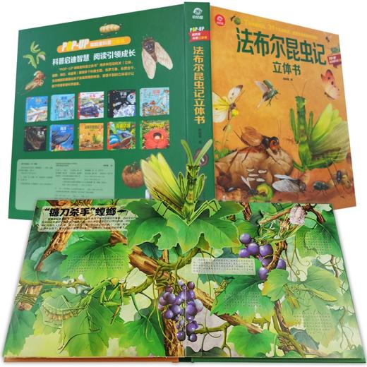 【3-6岁】法布尔昆虫记立体书儿童科普百科书呦呦童揭秘昆虫世界 商品图1