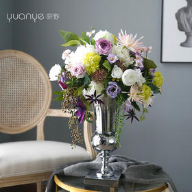 仿真花玫瑰假花客厅大堂酒店装饰花摆设绣球欧式自然装饰花艺摆件