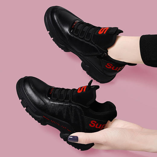 ZBMY-X9882L5MB新款时尚气质休闲百搭加绒保暖厚底运动鞋 商品图0