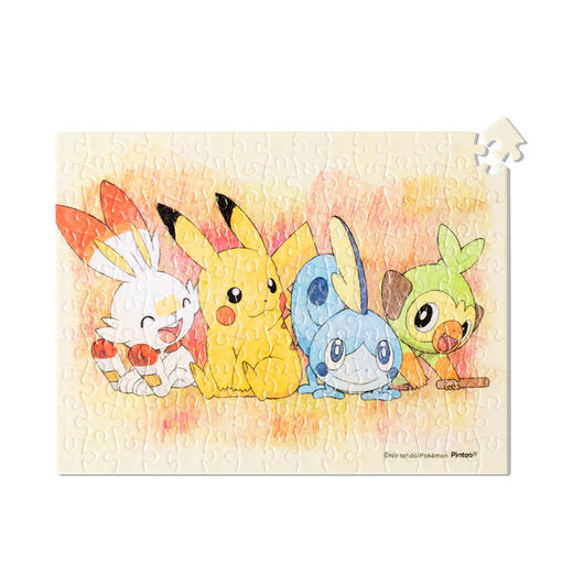 150片 迷你拼图 塑料拼图 P1379 神奇宝贝- 皮卡丘与八代御三家 商品图0