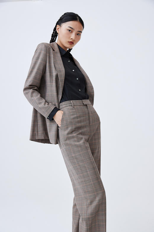 千鸟格羊毛女西服 SJF93W364N 商品图2