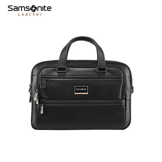 新秀丽升级SBL ENCODE高端黑标系列 自重轻盈 舒适出行  男士商务牛皮革公文包 HO0*014 商品图0