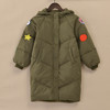 Threegun三枪 羽绒少儿插肩长袖连帽开襟加长廓形服-8C069A311 商品缩略图2