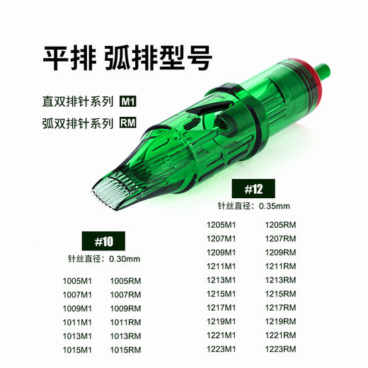 途马一体针打雾上色排针纹身针惊蛰刺青器材 商品图2