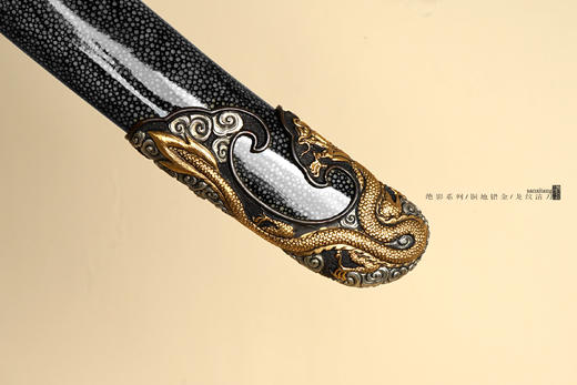 三希堂 绝影系列 错金龙纹清刀 未开刃 商品图8