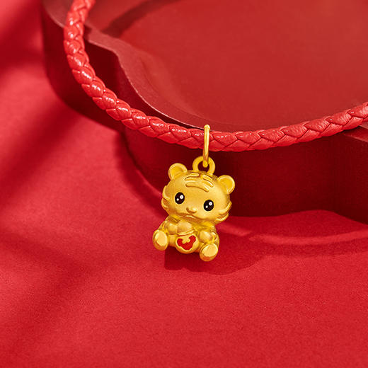 潮宏基爱乐虎系列虎小康足金挂坠 商品图2