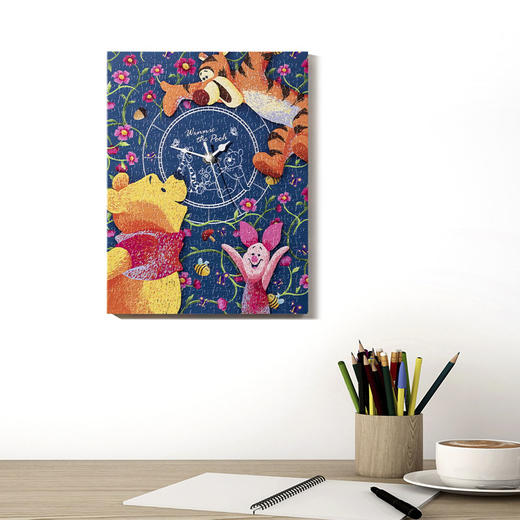 366片 无框时钟拼图 平面拼图 HK1017 小熊维尼系列-甜蜜花园 商品图4