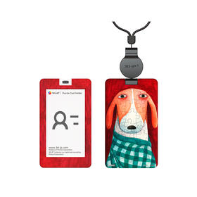 【折扣商品 不退不换】18片 卡套拼图 塑料拼图 HA1052 黑姑娘-盯盯狗