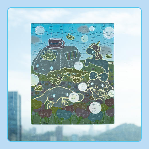 【折扣商品 不退不换】80片 透明拼图 平面拼图 HH1017 Cinnamoroll 泡泡花田 商品图1