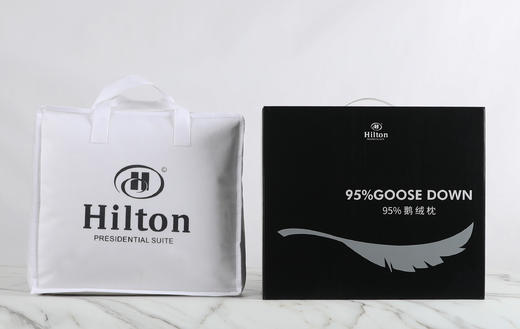 康尔馨 希尔顿总统套房100支95%匈牙利白鹅绒枕 商品图5