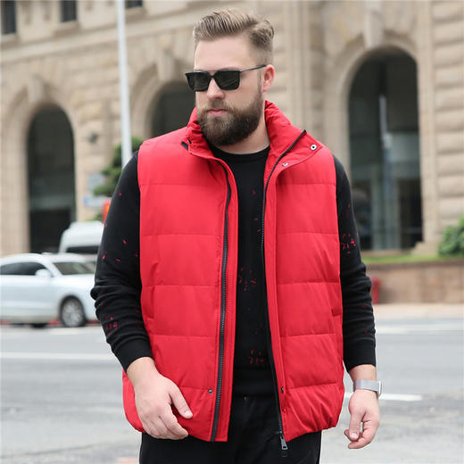 【超大码】【新款DJY】冬季新品马夹立领羽绒马甲男士加肥加大码坎肩加厚加绒保暖 商品图2