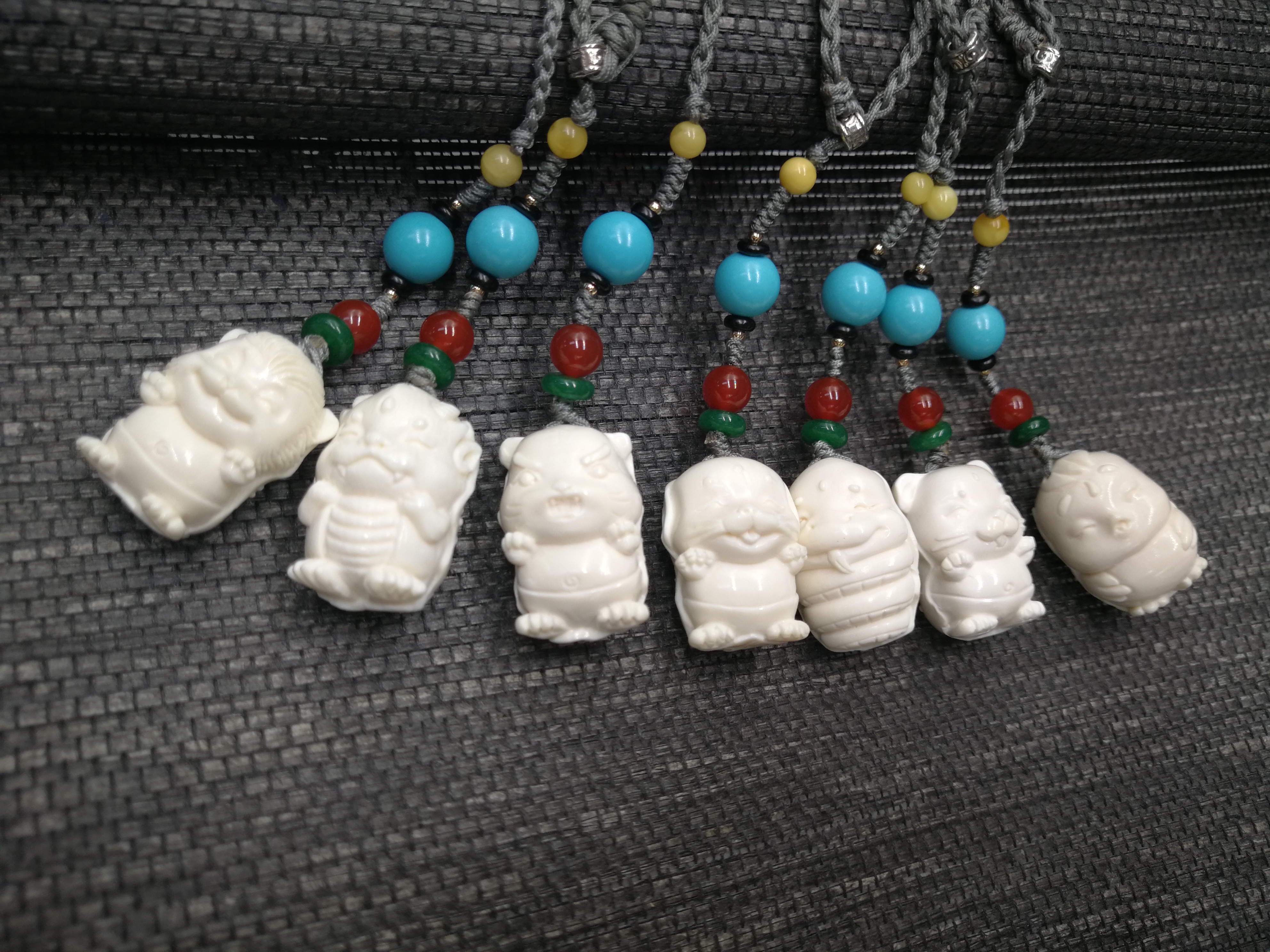 猛犸象牙十二生肖吊坠