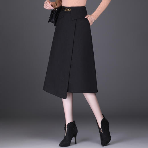 2021新款不规则高腰a字裙时尚包臀裙 SS313 商品图2